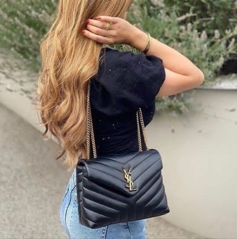 YSL SAINT LAURENT Loulou "Y" Small Quilted Leather Shoulder Bag MSRP $3,500 - Picture 5 of 16